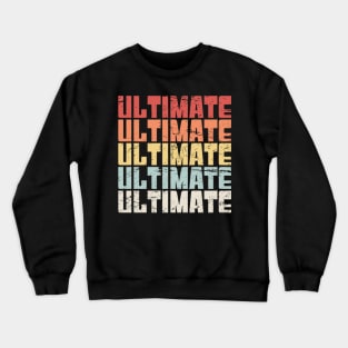 Vintage 70s ULTIMATE Frisbee Text Crewneck Sweatshirt